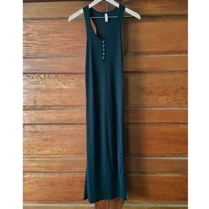 NWOT Xhilaration Black Snap Button Tank Maxi Dress